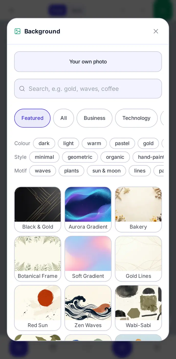 Background library